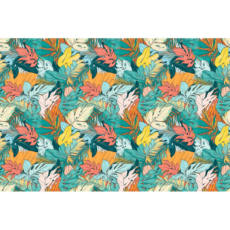 Tropical Leaf Jungle Comforter, King Comforter
