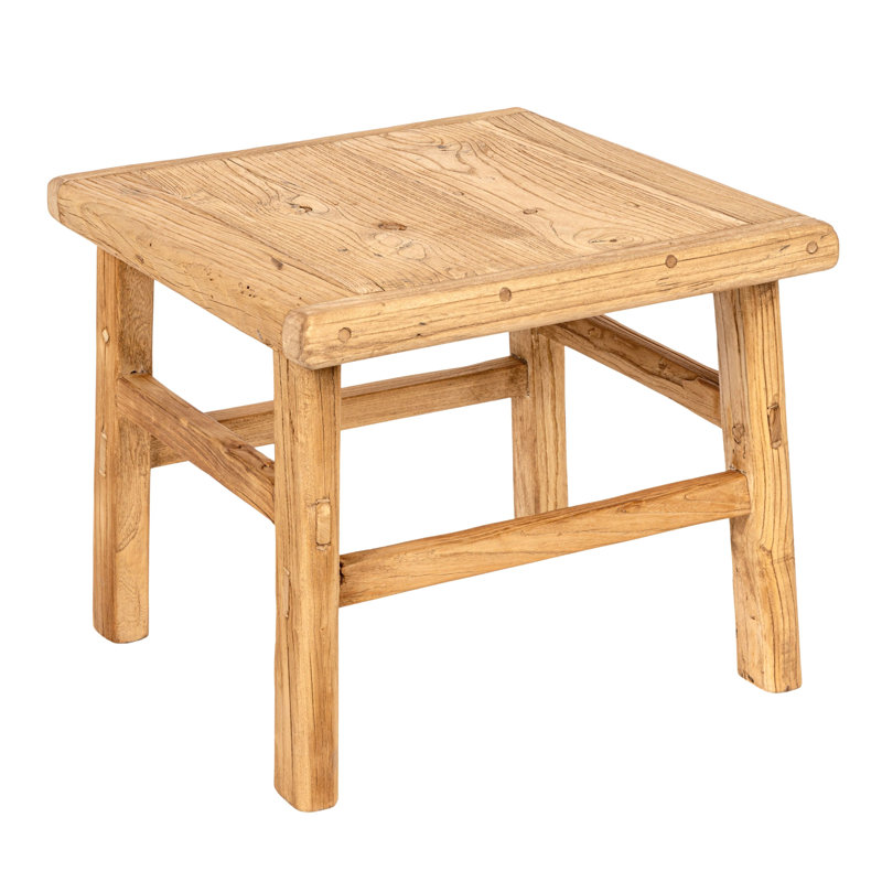 Fostoria Reclaimed Elm Wood Side Table