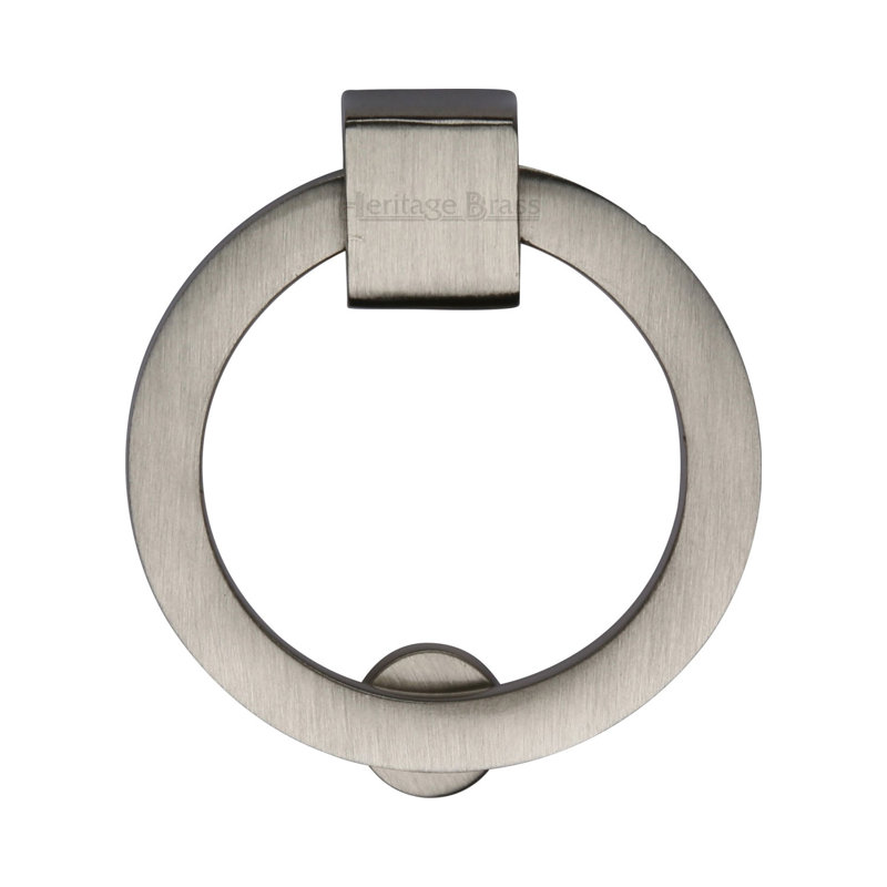 Heritage Brass Heritage Round Drop Pull, Satin Nickel, 6.3cm H x 6.3cm W x 1.4cm D