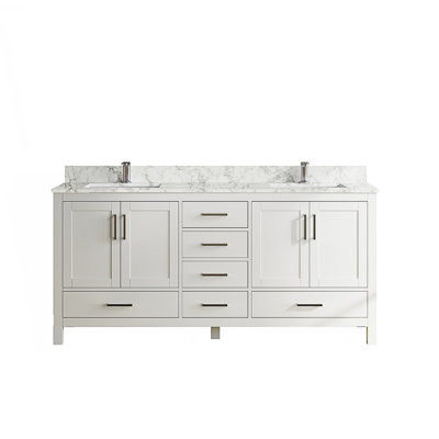 Meuble-lavabo moderne avec lavabo double