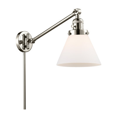 Lampe murale avec bras pivotant 1 lumière Cone