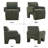 Modern Upholstered Soft Sherpa Accent Armchair-830856142