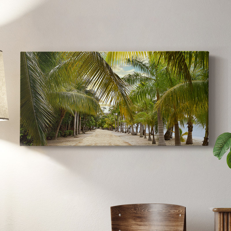 Passerelle tropicale - Toile tendue avec châssis - Prêt à accrocher, H 24 po x l 48 po