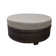 River Brook Round Outdoor Ottoman with Cushion