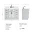Tidworth 42' Solid Wood Single Bathroom Vanity with 1.5' White Quartz Top-2053305212-2020430955