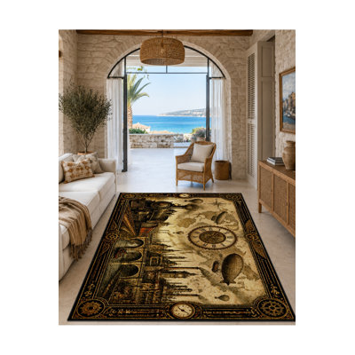 Tapis tissé à la crème Mosso