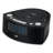 Digital Mechanical Tabletop Clock with Alarm in Black