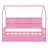 Yajaira Solid Wood Platform Bed House Bed with Trundle,Kids Bed with Shelf-1813543989-1843795590