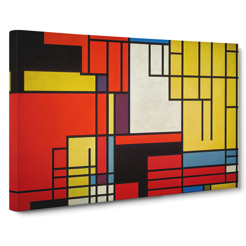 Cubism Art Abstract Vol.4 - Wrapped Canvas, 35cm H x 50cm W x 3cm D