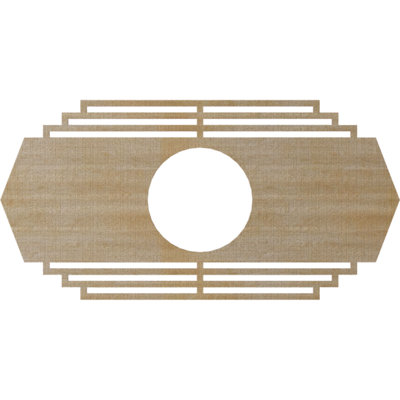 Médaillon de plafond en bois Chrysler
