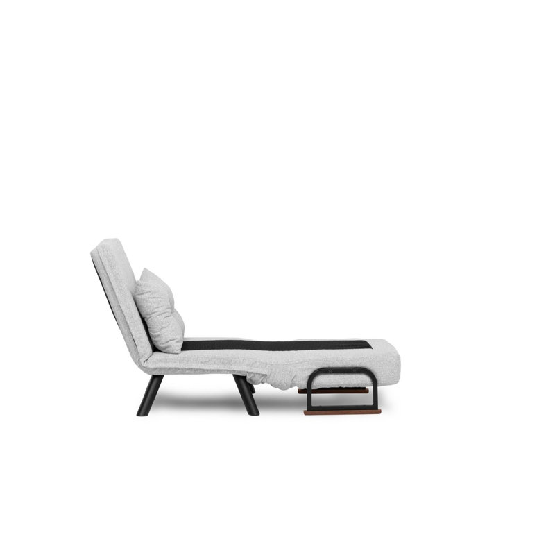 Allinson 60cm Upholstered Futon, Grey