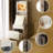Makeup Vanity Set with LED Lights and Power Outlets-1227712804