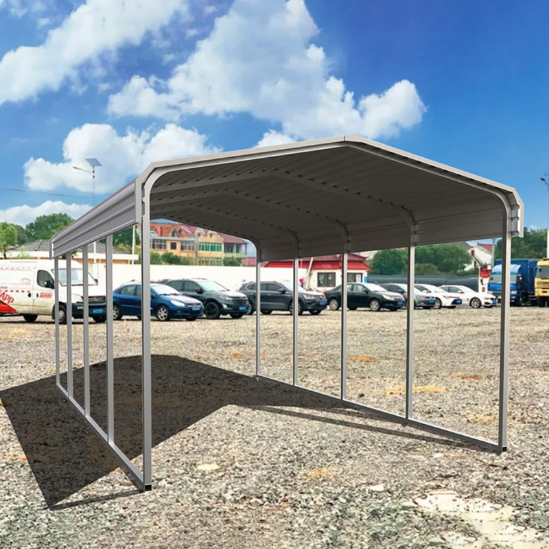 Abri de voiture en acier renforcé 11 pi x 20 pi 11 pi pour le stationnement extérieur