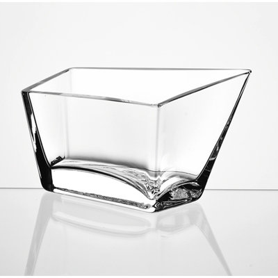 Vase de table en verre à 4 coins de haute qualité cadeau Bhagi