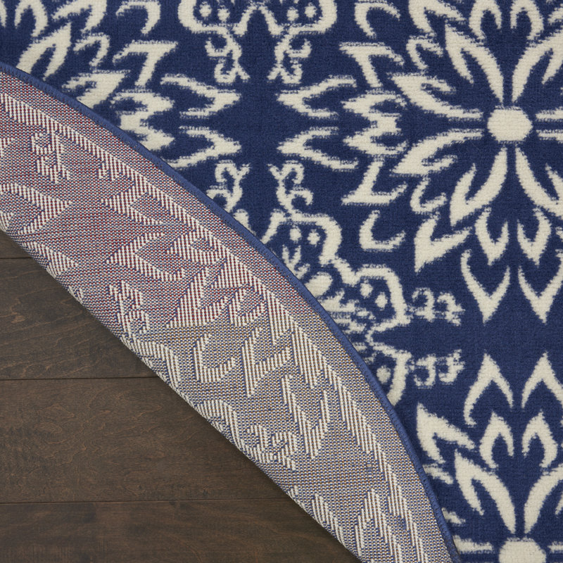 Chua Floral Indoor Rug, Round 5'3"