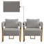 Ensemble de 2 fauteuils d'appoint rembourrés Teddy-129715225