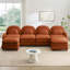 Canapé modulaire en forme de nuage avec dossier incurvé et coussin double couche-546011839-546011776
