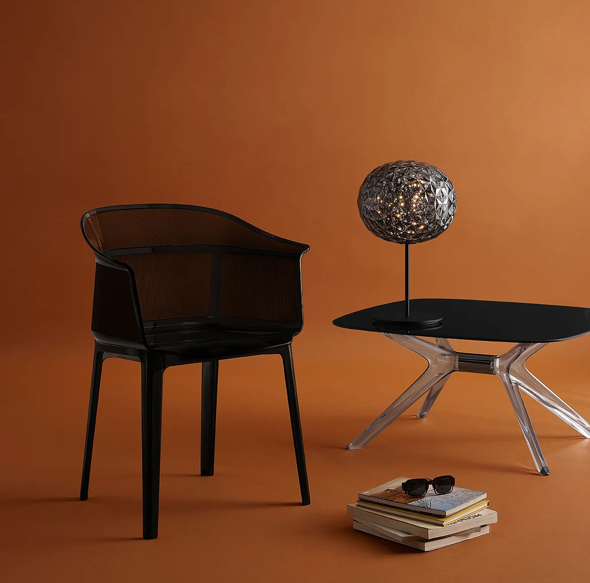 Papyrus Dining Armchair, Smoke Brown