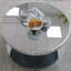 Table basse ronde et miroir
