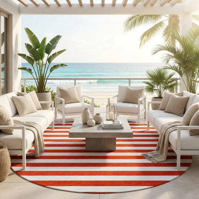 Tapis extérieur rond 8 po