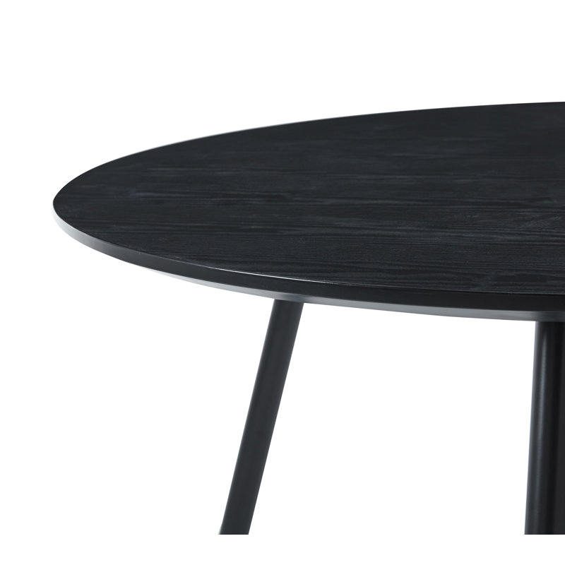 Mose Round Metal Base Dining Table