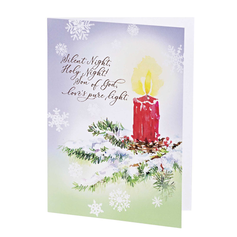 Ensemble de cartes Noël nuit silencieuse