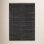 Herringbone Black Flatweave Chevron Cotton Rug