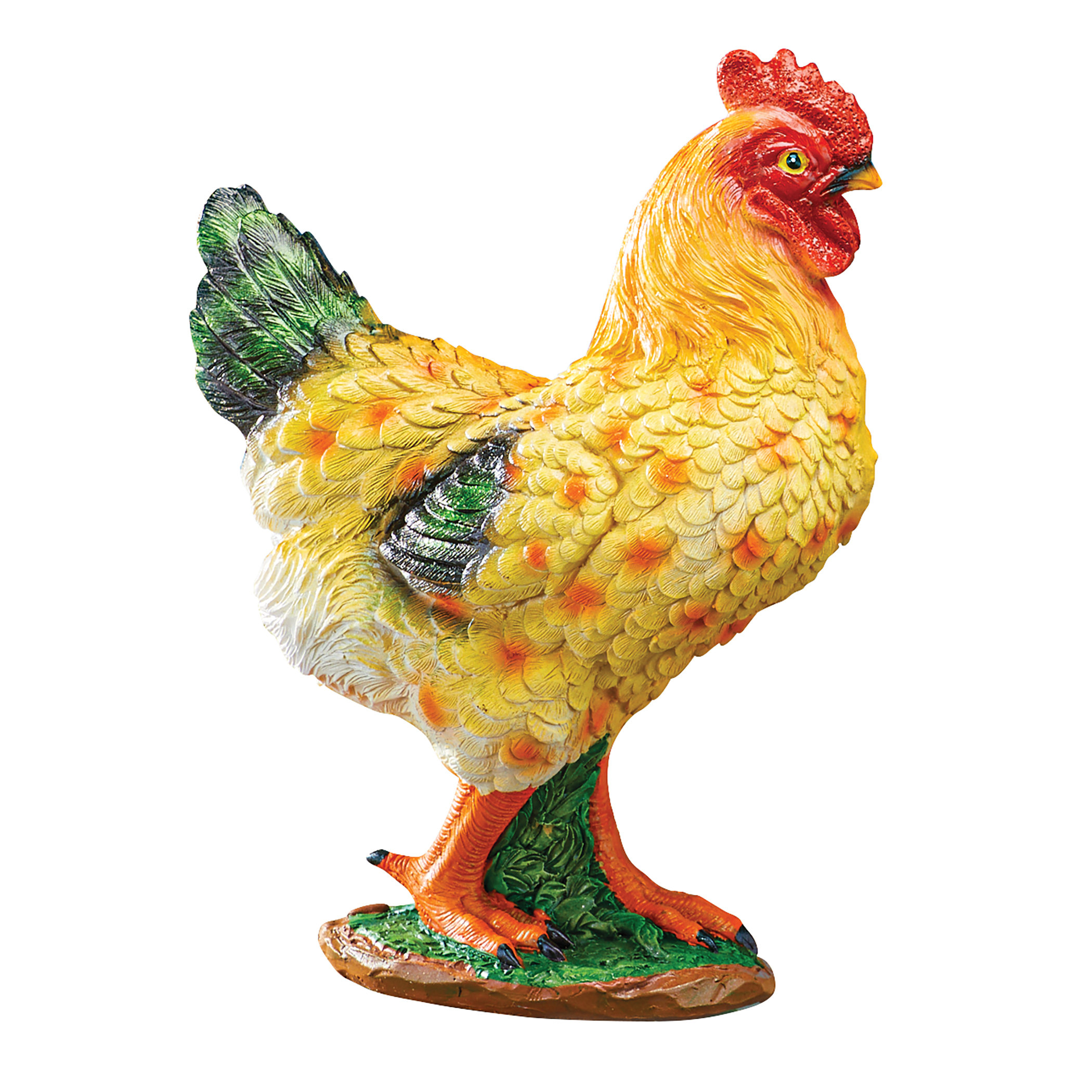 August Grove® Asalah Farm Chicken Statue | Wayfair