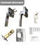 Intérieur des poignées de porte à clé, intérieur des poignées de porte, poignée de porte en nickel avec levier réversible, ensembles de serrures de porte identiques pour la chambre à coucher, ensembles de serrures de porte robustes, nickel satiné-126427200-126427198-126427209