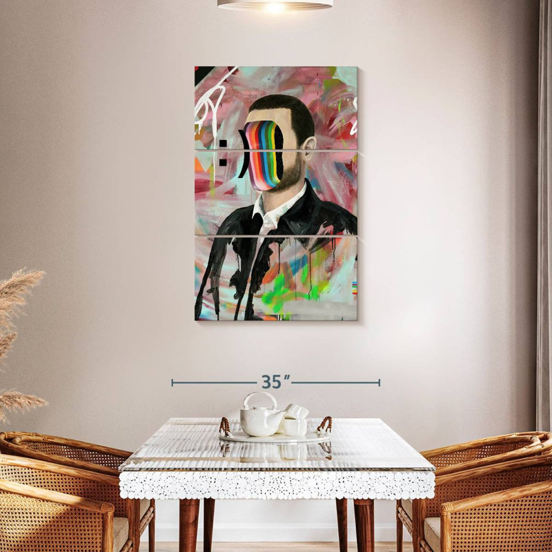 Leisha Smiley Face, 45" H x 28" W