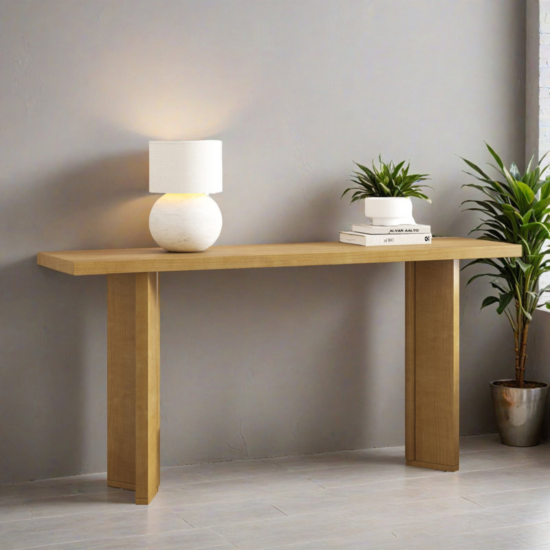 Table d'appoint 63,02 "pour le couloir, Naturel