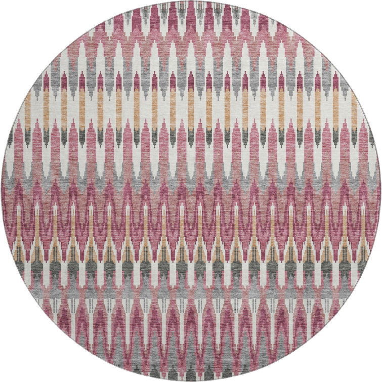 Premium Machine Washable Prisco Mauve Rug