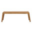 Ensemble de causeuse et table basse d'extérieur 2 pièces avec cadre en bois d'acacia