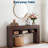 63" Narrow Console Table, 3-Tier Storage Shelves, Rustic Sofa Table for Living Room, Vintage Brown-230130038