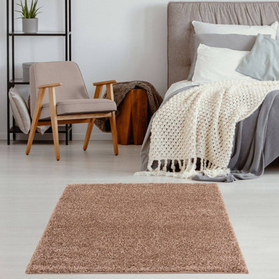 Myshaggy Collection Rugs Solid Design in Beige