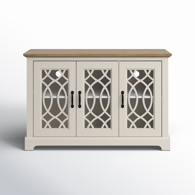 Eleana 45.7'' Wide Sideboard, Ivory/Knotty Oak