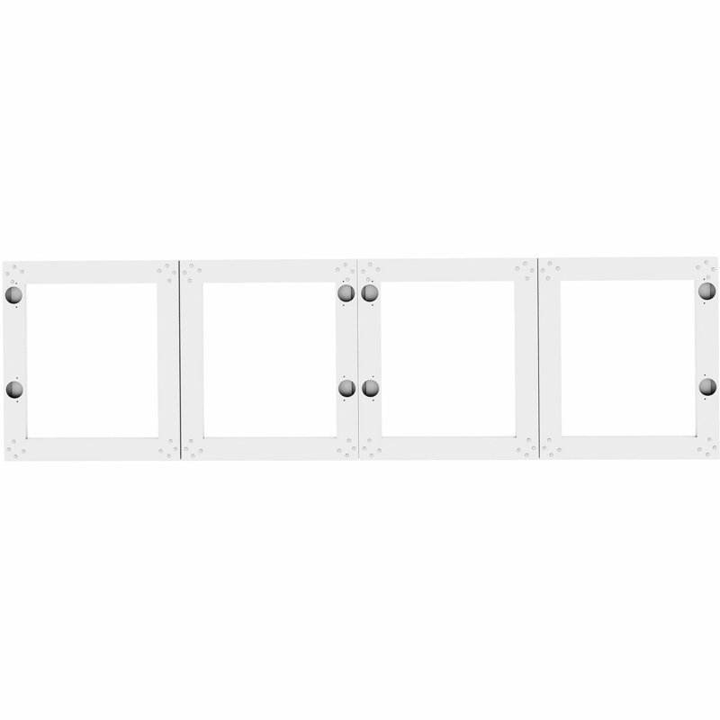 Huche murale en verre givré, H 16,8 po x l 56,75 po x P 0,75 po