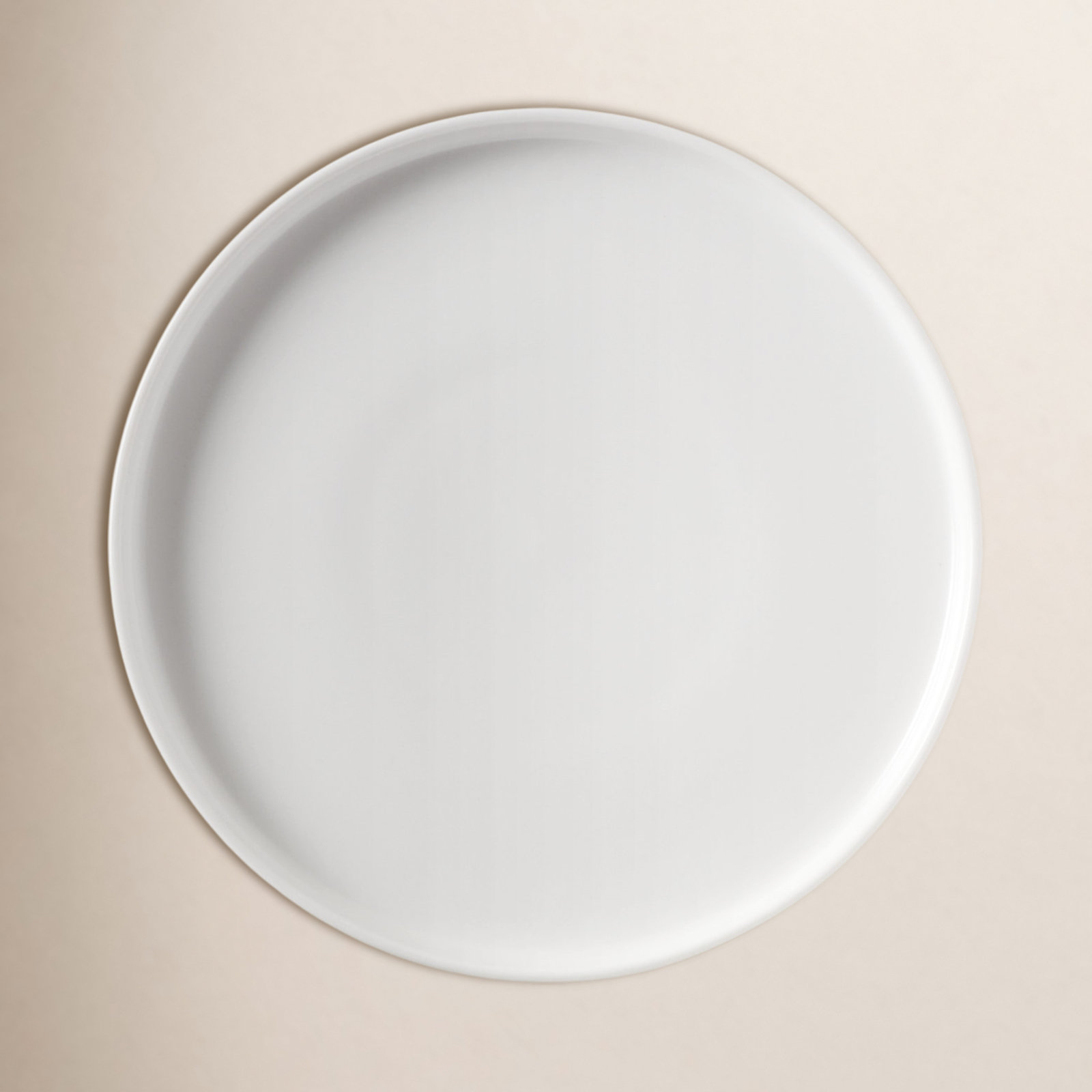Izie Straight Lip Stoneware Salad Plate, White
