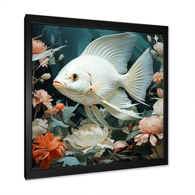 «White Butterfly Fish», art mural mural Serenade - Japon