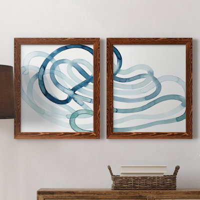 «Lazuli III», ensemble de 2 reproductions d'art sur toile Picutre