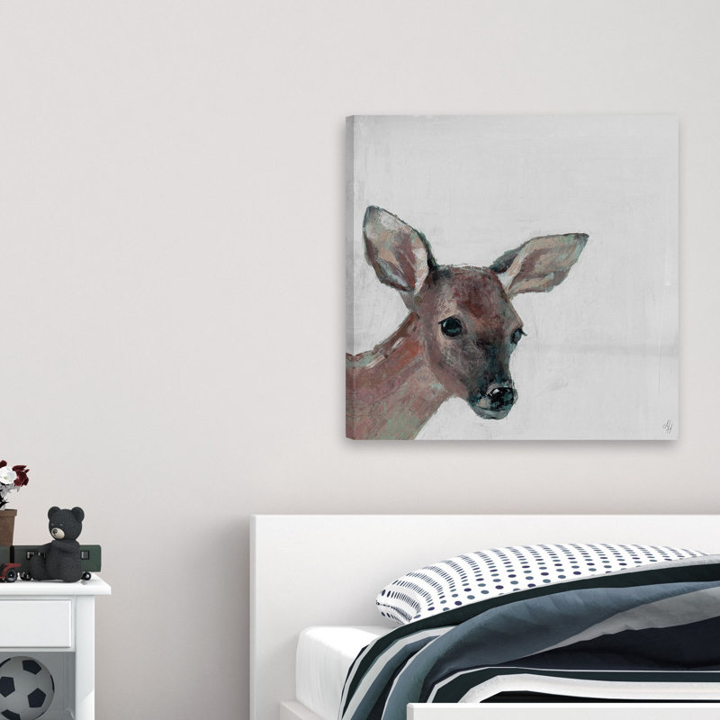 Inola Bonjour Fawn II, reproduction sur toile tendue, H 12 po x l 12 po x P 1,5 po
