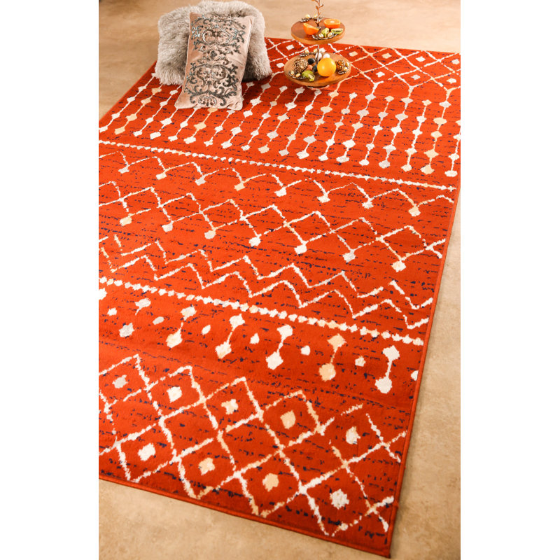 Geometric Indoor Rug, Rectangle 3'6" x 5'6"