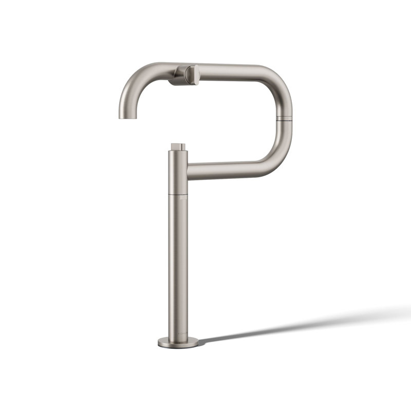 Components Deck-Mount Pot Filler, Vibrant Stainless