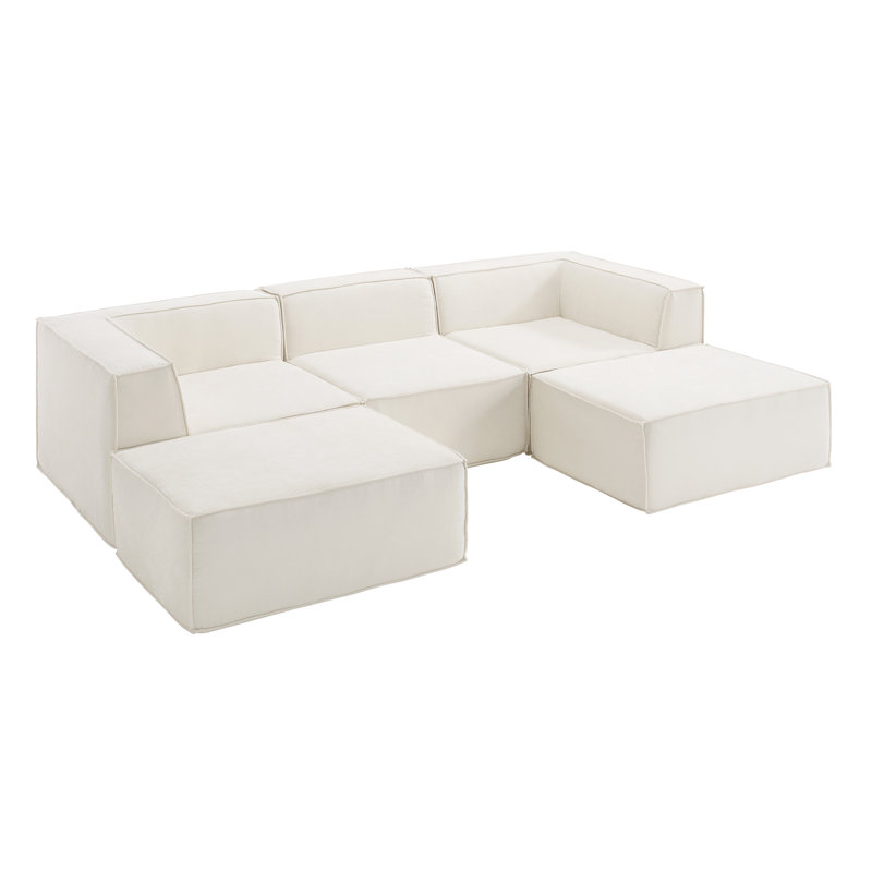 Canapé modulaire Comfy Cloud, Blanc