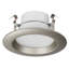 Bague de finition interchangeable de 10 cm (4 po), pour luminaire encastré Torchstar, forme carrée, nickel satiné-135947497-136247543