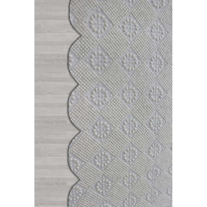 Tapis luxueux, 100% polyester, 23,6 po x 39,4 po | 650 po / m², hauteur de poils de 0,3 po | Antibactérien, envers antidérapant en PVC, lavable à la machine | Impression numérique 3D, parfaite pour le décor du salon et de la chambre à coucher
