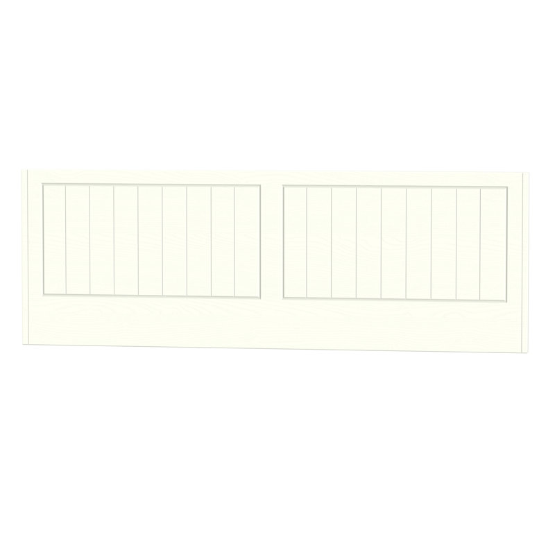 Fully Assembled Zenfield Headboard, Cream Ash, Kingsize (5')