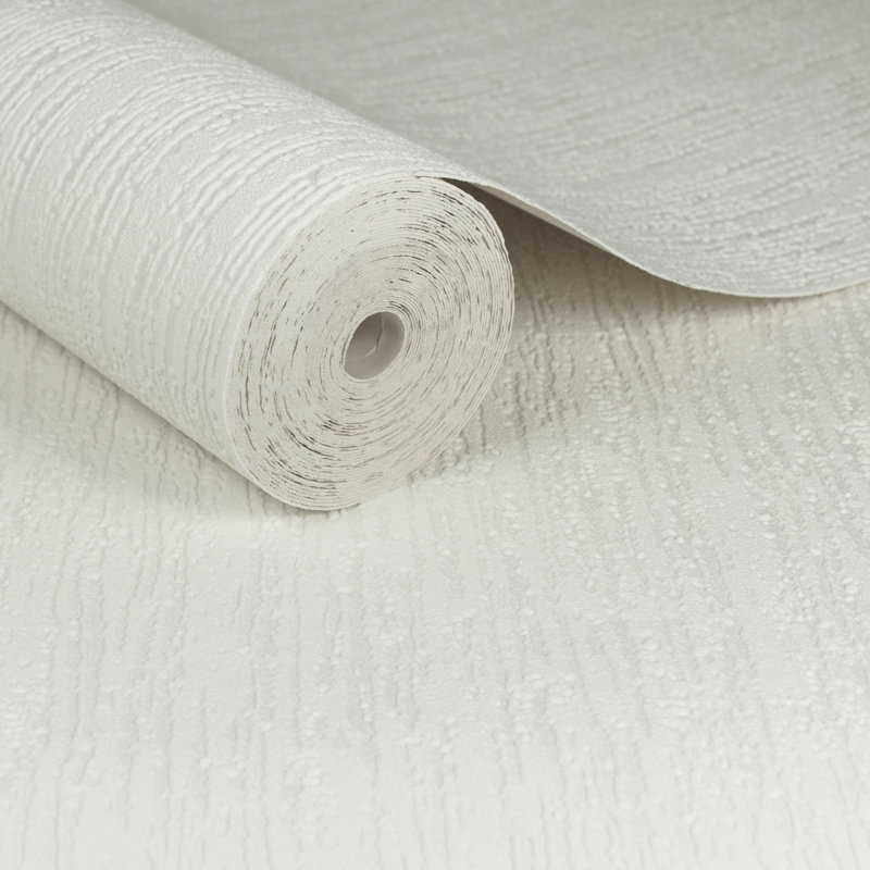 Superfresco Paintable Waterfall Luxury White Durable Heavy Duty Wallpaper