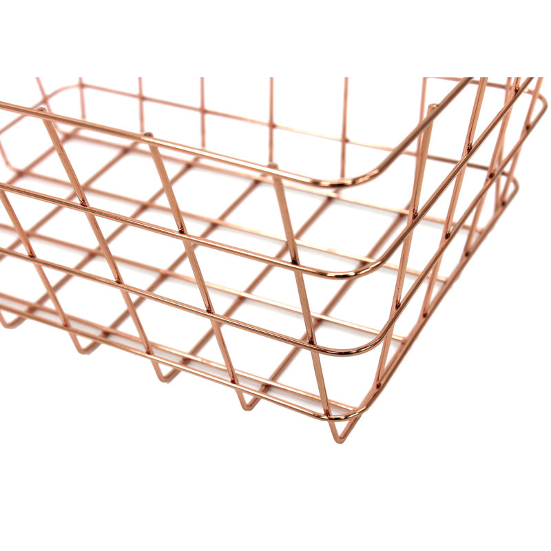 Ensemble de paniers en métal, H 5,5 po x l 12 po x P 8 po
