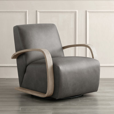 Oak Swivel Armchair